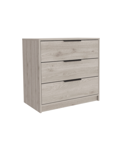 Organizador Wesley, Humo, con Tres Cajones Organizadores y Manijas Metálicas ZF