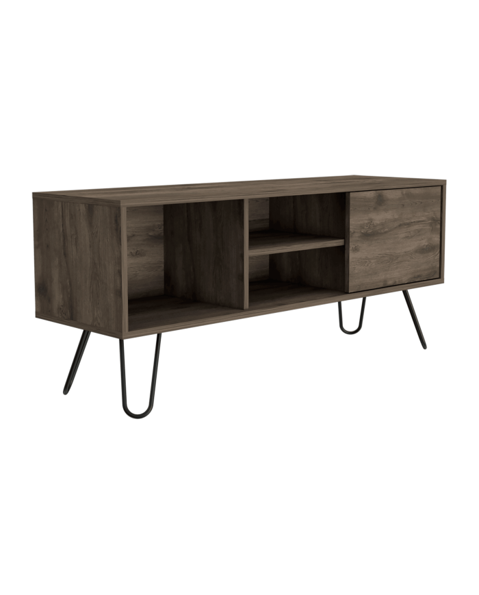 Mesa Para Tv Rony, Nogal, con Espacio Para Televisor de Hasta 50 Pulgadas ZF