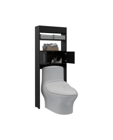 Gabinete de Baño Oporto, Wengue, Ideal Para Ahorrar Espacio