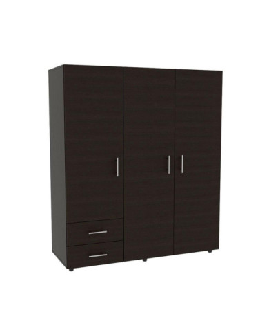 Closet Light, Wengue, con Dos Cajones Organizadores y Entrepaño Diseñado Para Los Zapatos