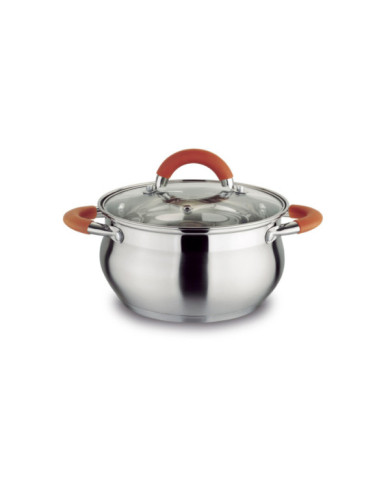 Olla 24 Cm Acr. Inox. Tp. Vid. Insertos Scona.