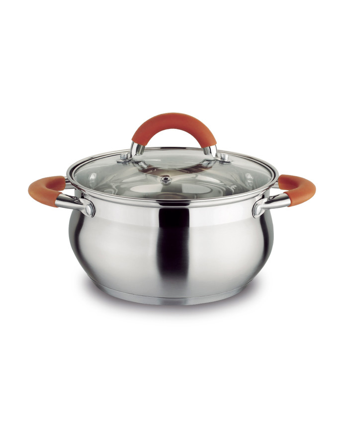 Olla 24 Cm Acr. Inox. Tp. Vid. Insertos Scona.