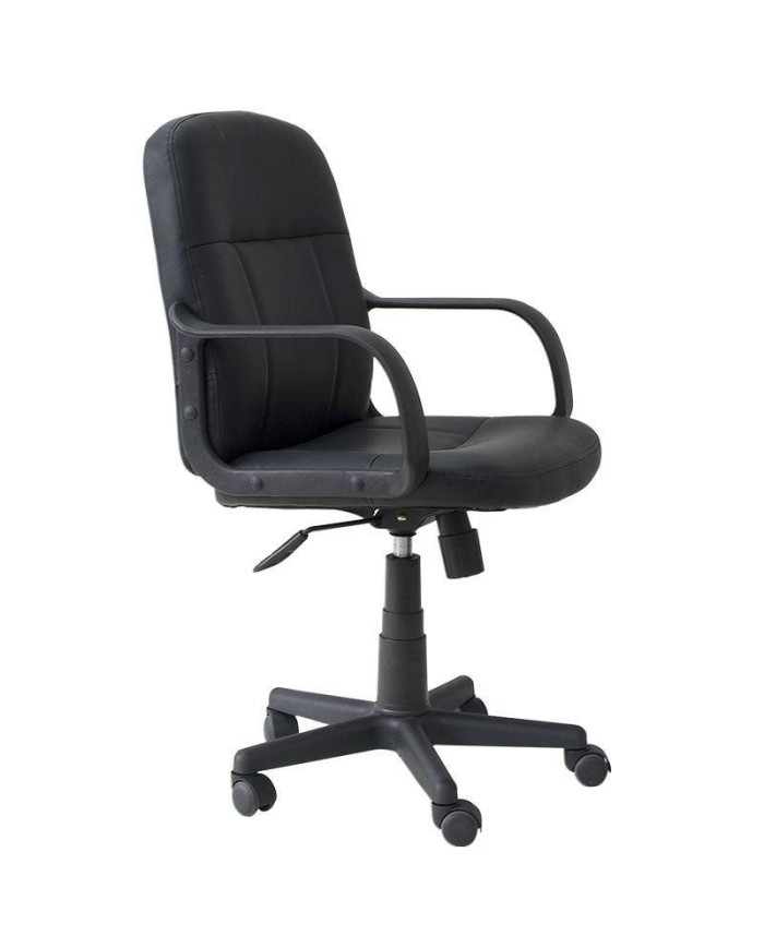 Silla de Escritorio Viena, Wengue, con Cómodo Espaldar y Rodachinas Para Su Fácil Desplazamiento