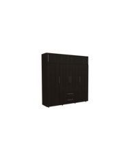 Closet Babel, Wengue, con Cuatro Puertas Abatibles y Cuatro Cajones Multiusos