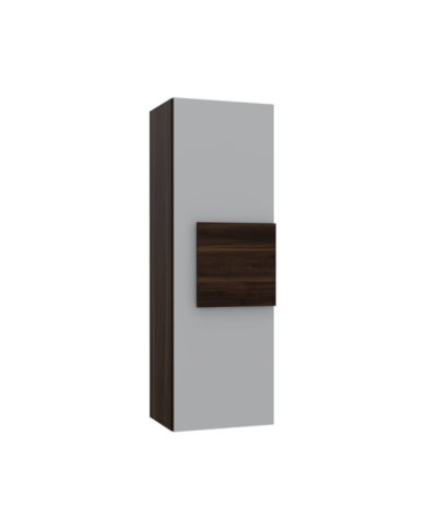 Gabinete de Baño Picasso, Caoba y Blanco, con Espacio Para Guardar Objetos de Aseo