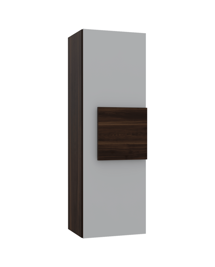 Gabinete de Baño Picasso, Caoba y Blanco, con Espacio Para Guardar Objetos de Aseo