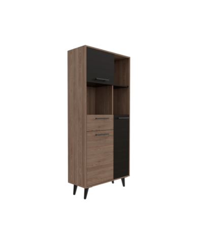 Biblioteca Peralta, Miel y Wengue, con Tres Puertas y Un Cajón