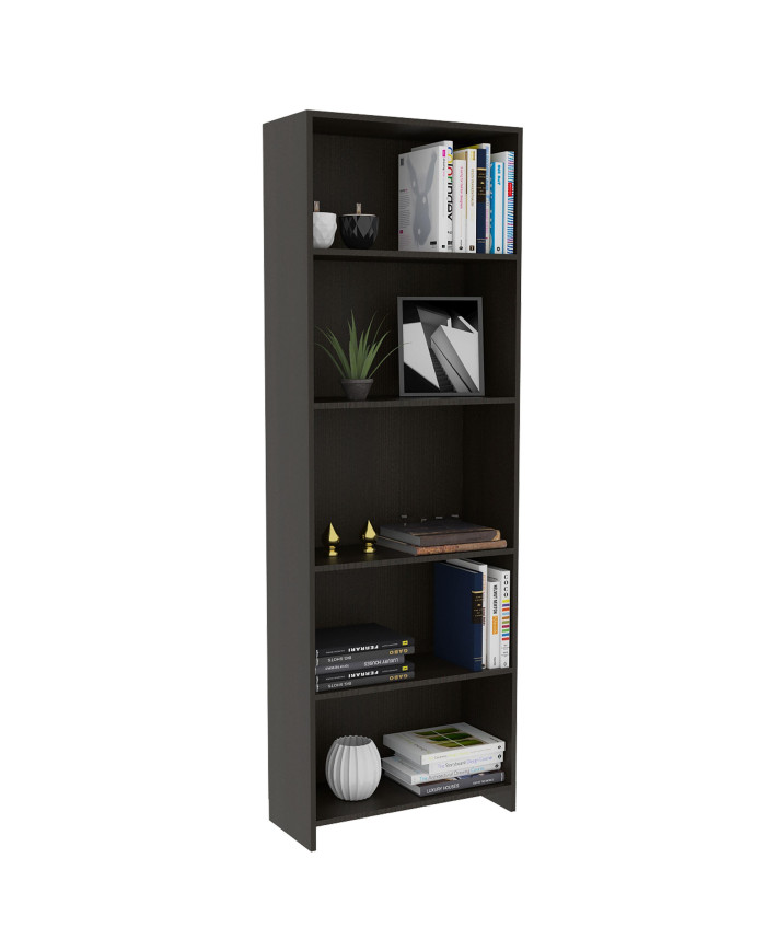 Biblioteca Milán, Wengue, con Cuatro Entrepaños