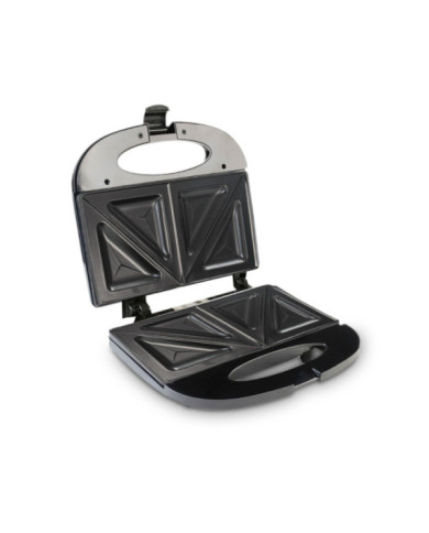 Sanduchera 2P He Sm117N Negra Con Platos Sandwich Antiad