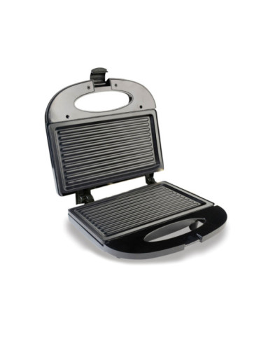Sanduchera He Sm117N Negra Con Platos Grill Antadh.