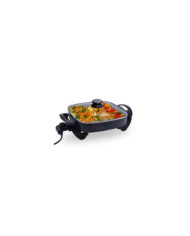 Sarten Electrico Cuadrado 30X30Cms Tapa Vidrio He116B3030
