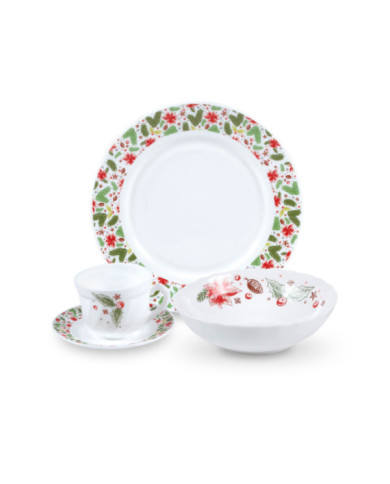 Vajilla 4/16 Vitro Dec 2 Navidad