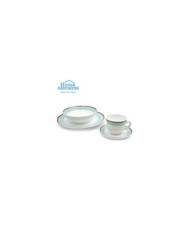 Vajilla 4X16 Vitroceramica Dec. Azul He