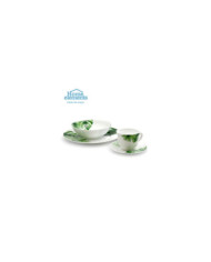 Vajilla 4X16 Vitroceramica Dec. Verde He