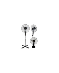 Ventilador Pedestal Negro 16 Hecrsf-16Bin 3 En 1 Caja X 1 He
