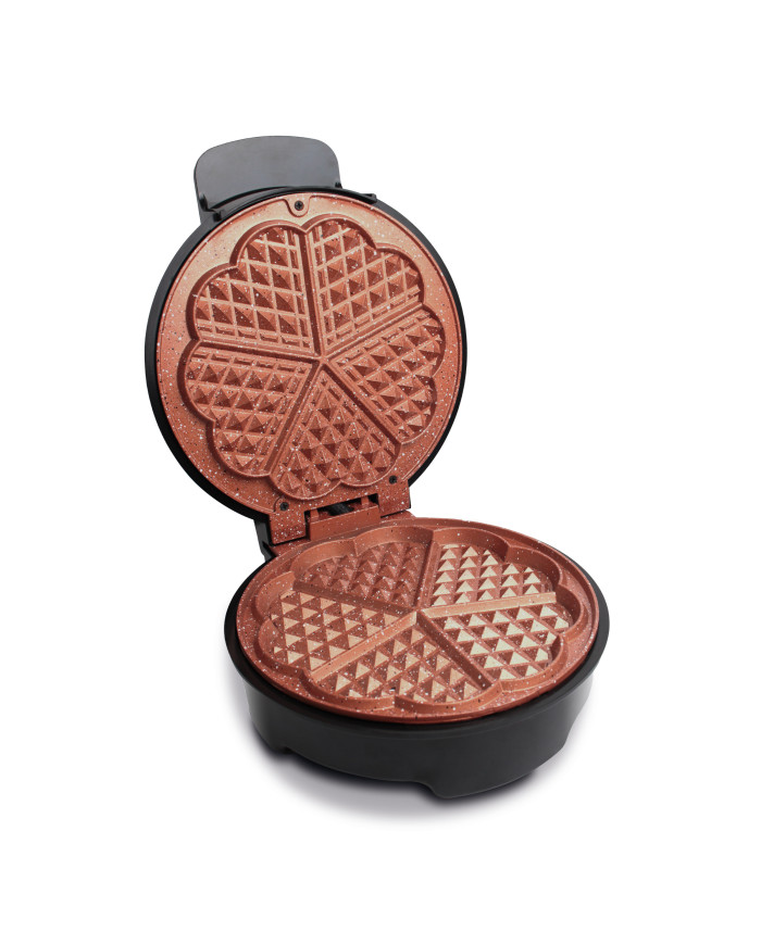 Wafflera Negra Platos Cobre Hew-906Nc