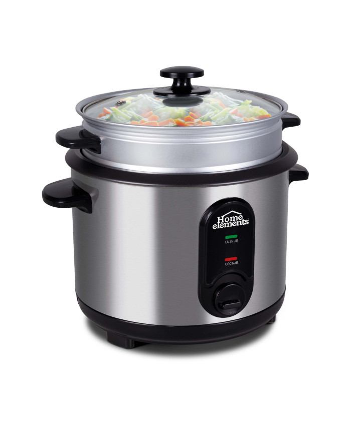 Olla Arrocera 1,8 Lts Acero Inox Con Vaporera Nm Heoa-18Ss