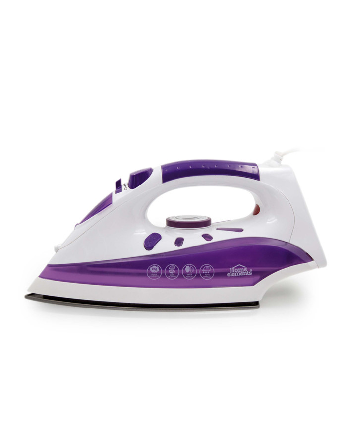 Plancha Hepl-268 Vapor Y Seco Antiadherente Home Elements