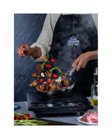 Sarten 26 Cm Sin Tapa Acero Inox Interior Antiadherente