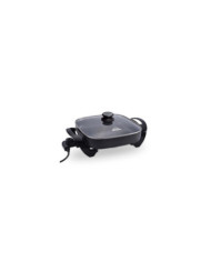 Sarten Electrico Cuadrado 30X30Cms Tapa Vidrio He116B3030