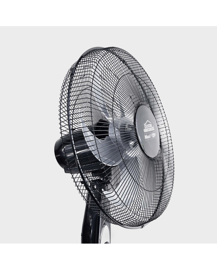 Ventilador Pedestal 18P Maxi Flow 6 Aspas Rejmet 85W Negro