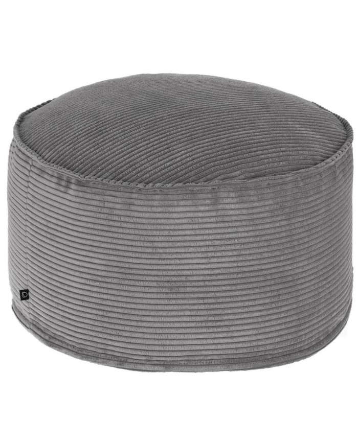 Puf grande Wilma    diam         60 cm pana gris
