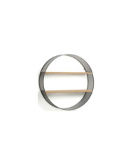 Estantería de pared Halie    diam         80 cm de madera maciza de abeto