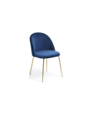 Silla Ivonne terciopelo azul