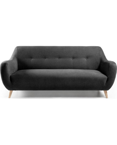 Sofá Orby 3 plazas gris oscuro 190 cm