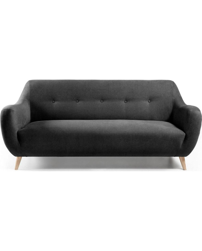 Sofá Orby 3 plazas gris oscuro 190 cm