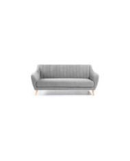 Sofá Obo 3 plazas gris claro 190 cm
