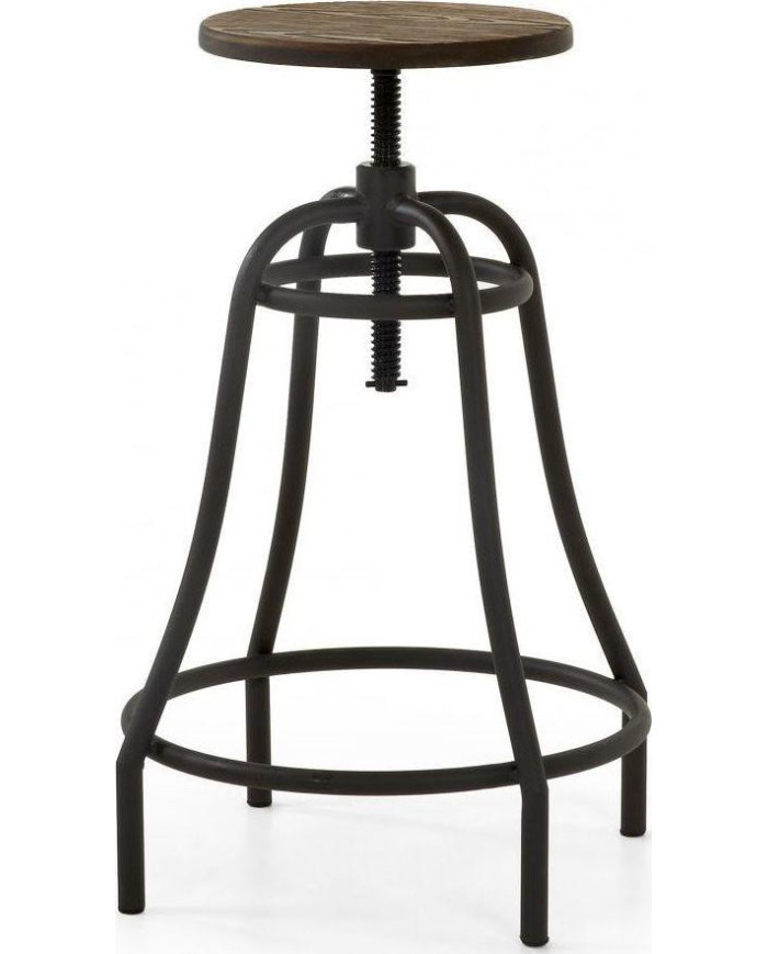 Taburete Malira grafito altura 66-84 cm