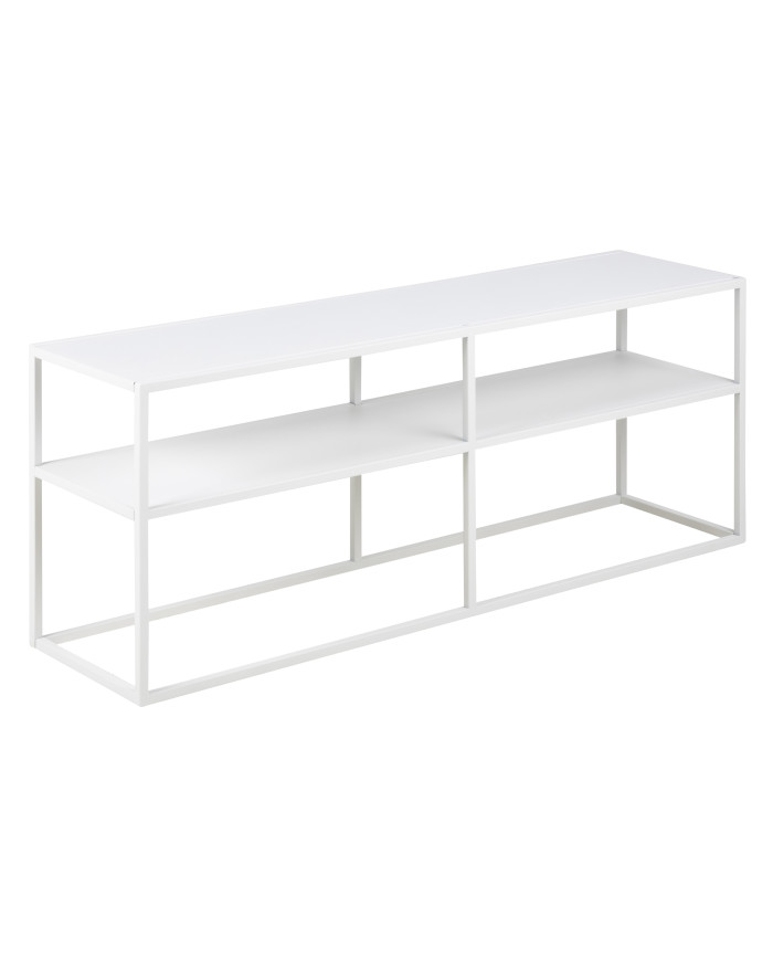 Newton TV-unidad w / 1 estante de acero, MPG002 blanco L     120 W     30 H     46 cm