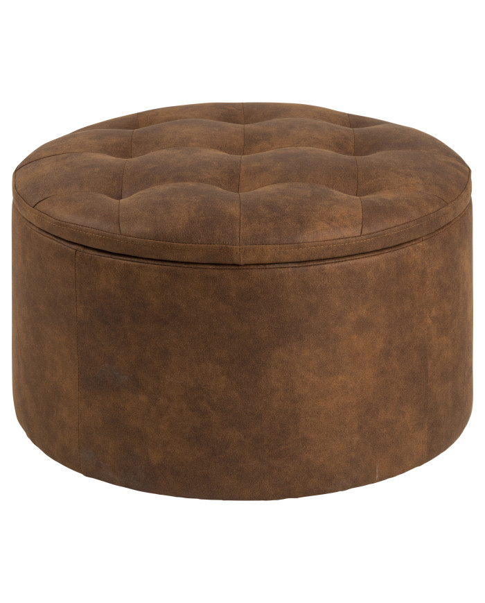 Retina otomana tela Preston Camel    diam         24 de almacenamiento     60 h     35 cm