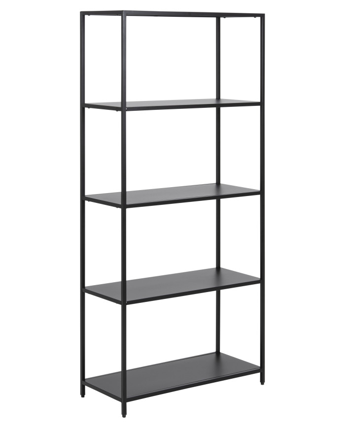 unidad de Newton Shelf w / 4 estantes de acero, MPG001 Negro L     69,5 W     30 H     150 cm