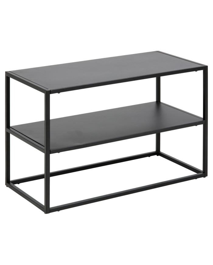 Newton estante del zapato w / 1 estante de acero, MPG001 Negro L     70 W     33 H     45,5 cm