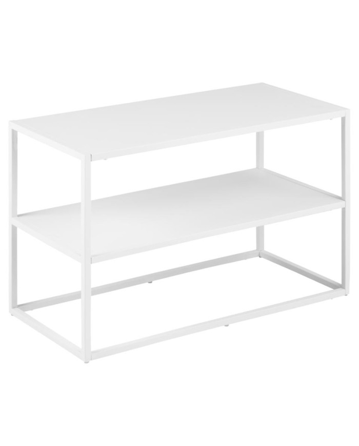 Newton estante del zapato w / 1 estante de acero, MPG002 blanco L     70 W     33 H     45,5 cm