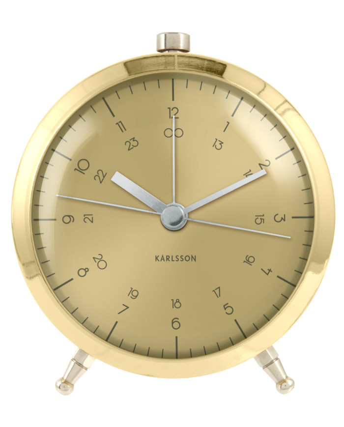 Reloj Button ∅9 cm dorado
