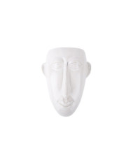 Maceta de pared Mask Long 18x22 cm blanca