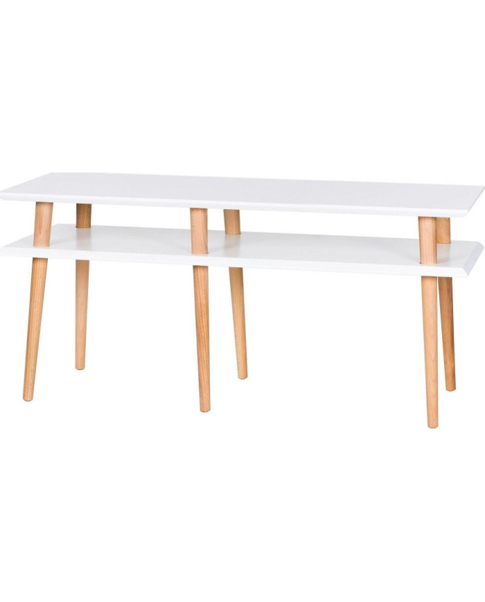 Mueble TV Mugo, 119 x 40 cm, blanco