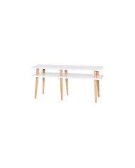 Mueble TV Mugo, 119 x 40 cm, blanco