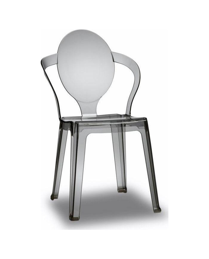Silla Spoon 52x89 cm gris transparente