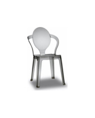 Silla Spoon 52x89 cm gris transparente