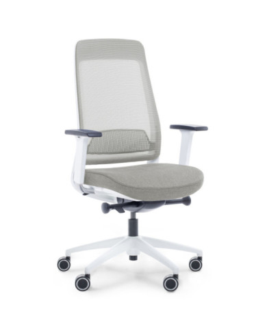 Sillón de oficina Shine 67x115 cm gris-blanco