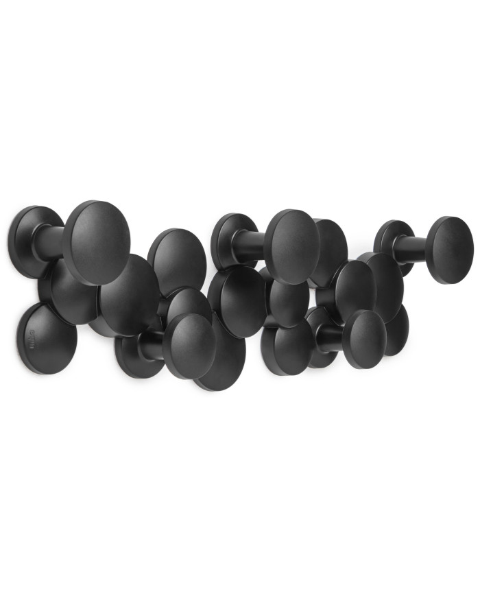 Perchero de pared Bubble 48x15 cm negro