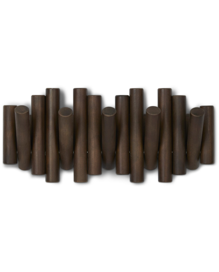 Perchero Picket Rail 37x17 cm marrón