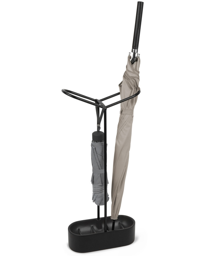 Cesta para sombrillas Holdit 15x42 cm Negro.