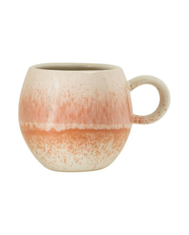 Taza con asa Paula 300ml blanco y naranja