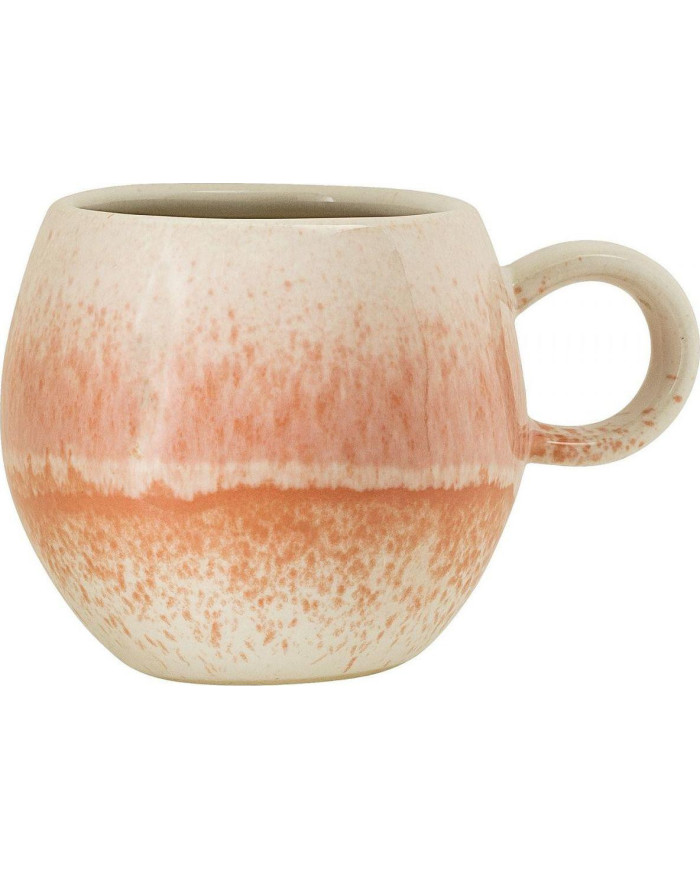 Taza con asa Paula 300ml blanco y naranja