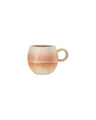 Taza con asa Paula 300ml blanco y naranja